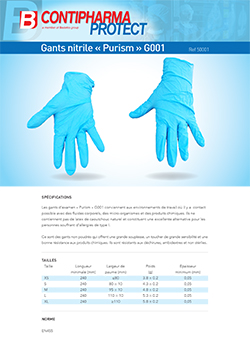 gants nitrile 